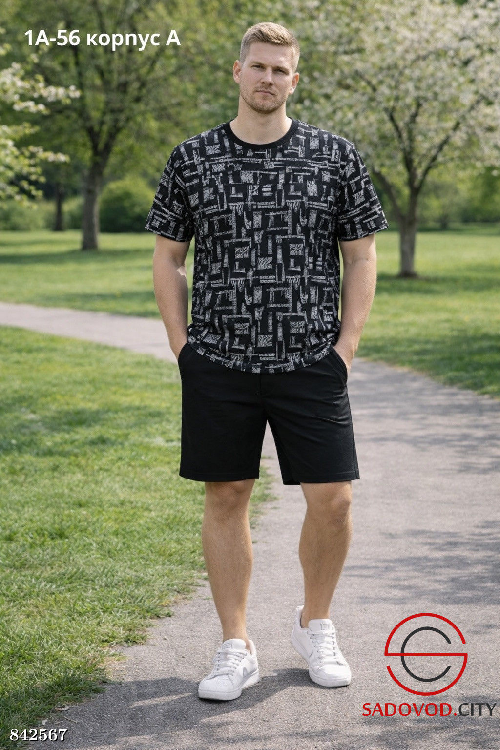 Мужская футболка с принтом