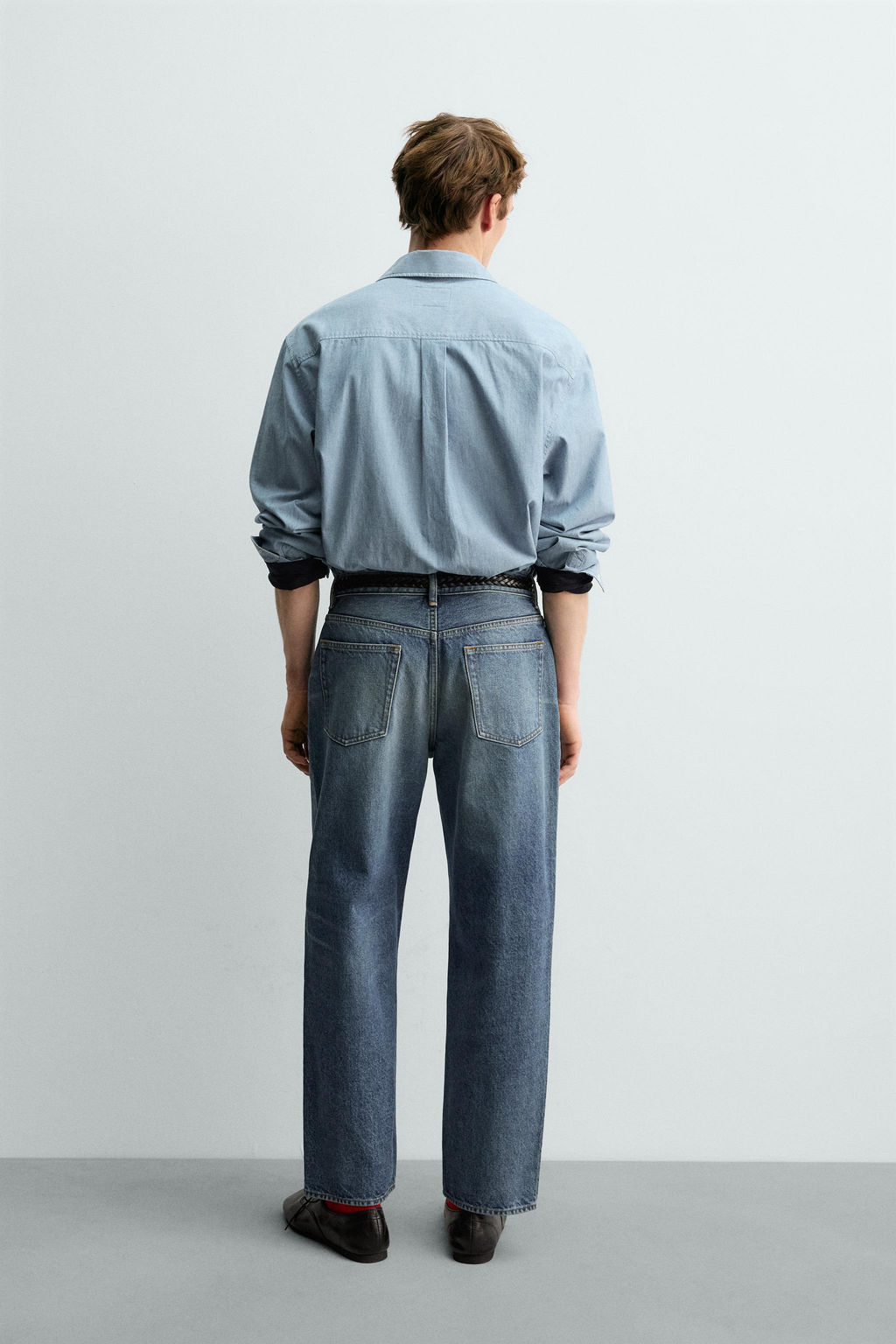AARON LEVINE X ZARA RELAXED STRAIGHT-LEG JEANS фото 3