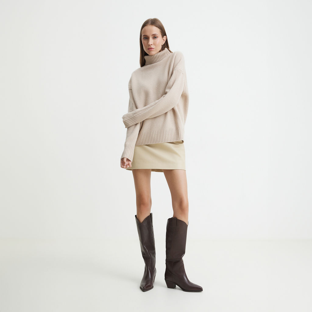 Высокие казаки TENDANCE Артикул 4073982, темно-коричневый