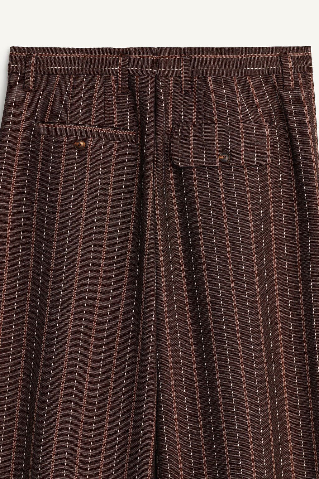 LIMITED EDITION STRIPED WIDE-LEG TROUSERS - Zara фото 8