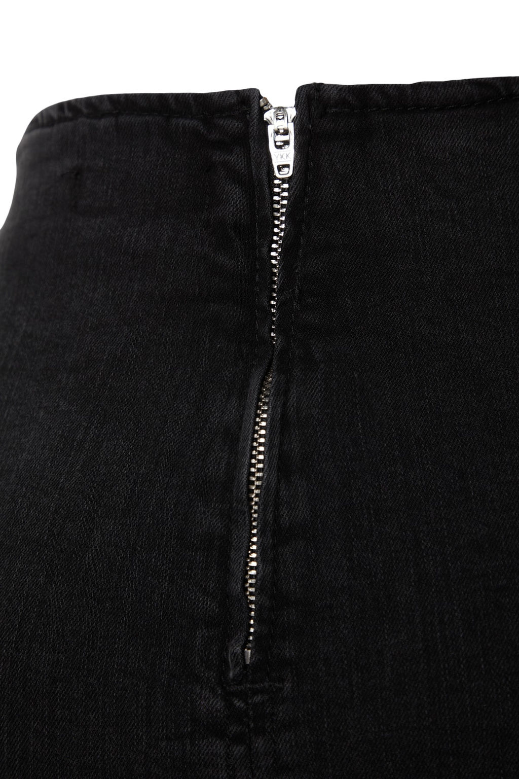 More Sustainable Siyah Dikis Detayl? Midi Kalem Comfort/Esnek Denim Etek TWOAW24ET00057