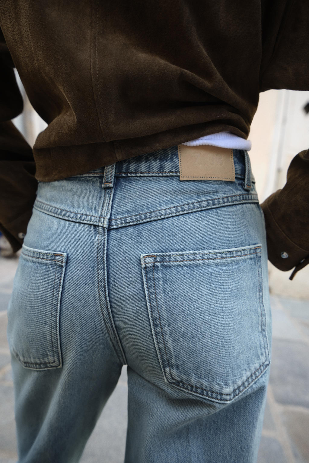 JEANS Z.03 REGULAR FIT HIGH-WAIST LONG LENGTH - Zara фото 4