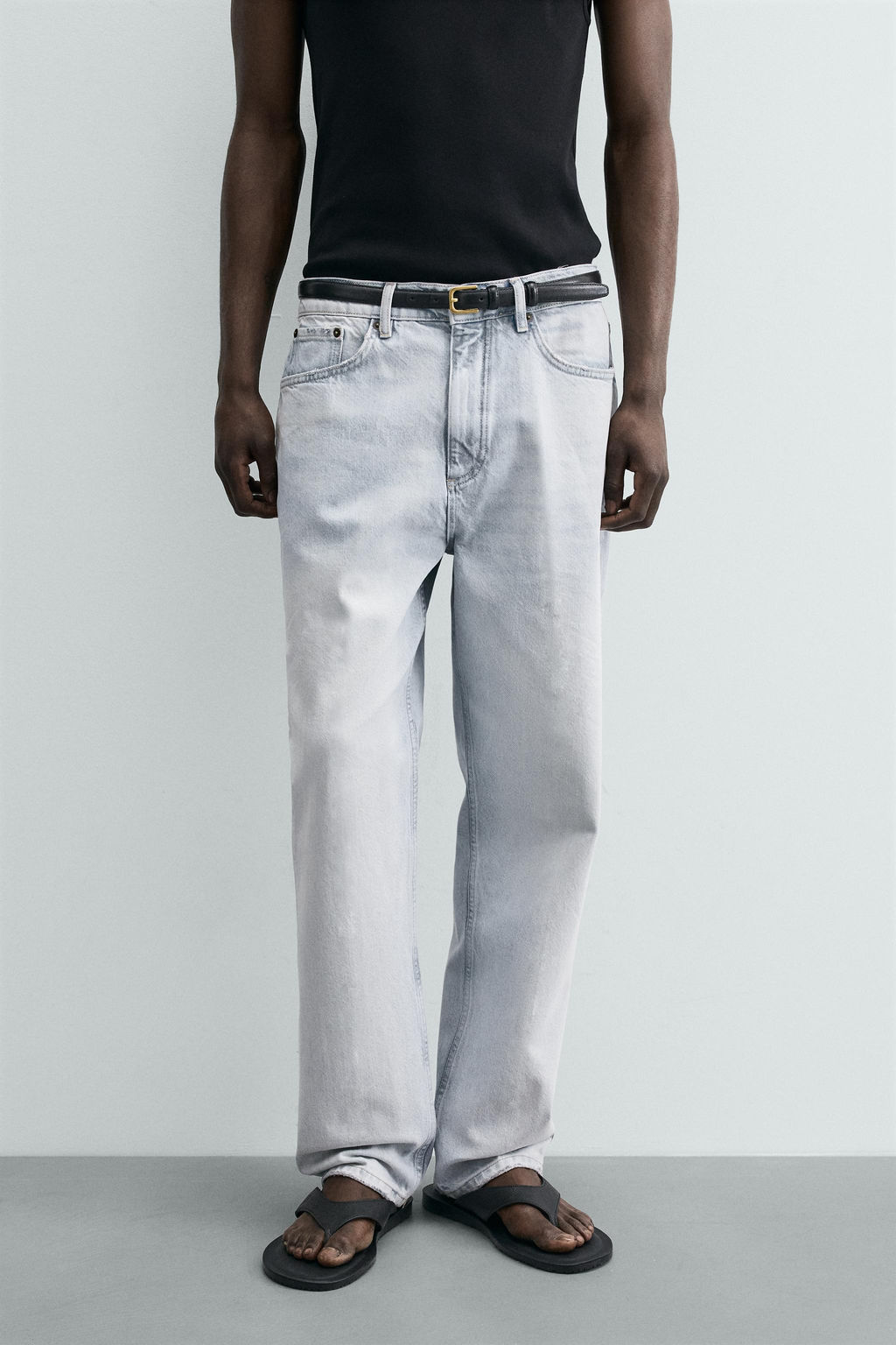 JEANS STRAIGHT ANKLE FIT / Azul cielo - Zara фото 2