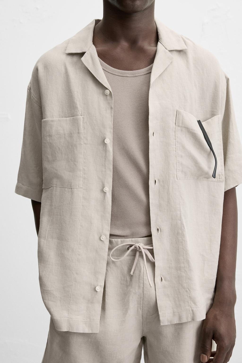 100% LINEN SHIRT - Zara фото 14