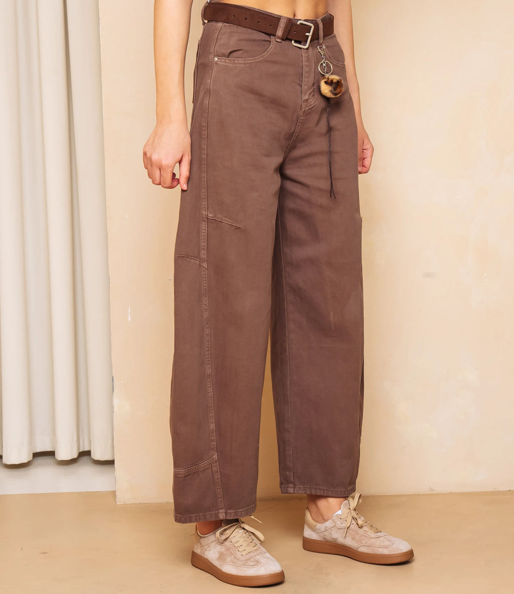 Джинсы #КТ8962, коричневый - Dommod фото 3