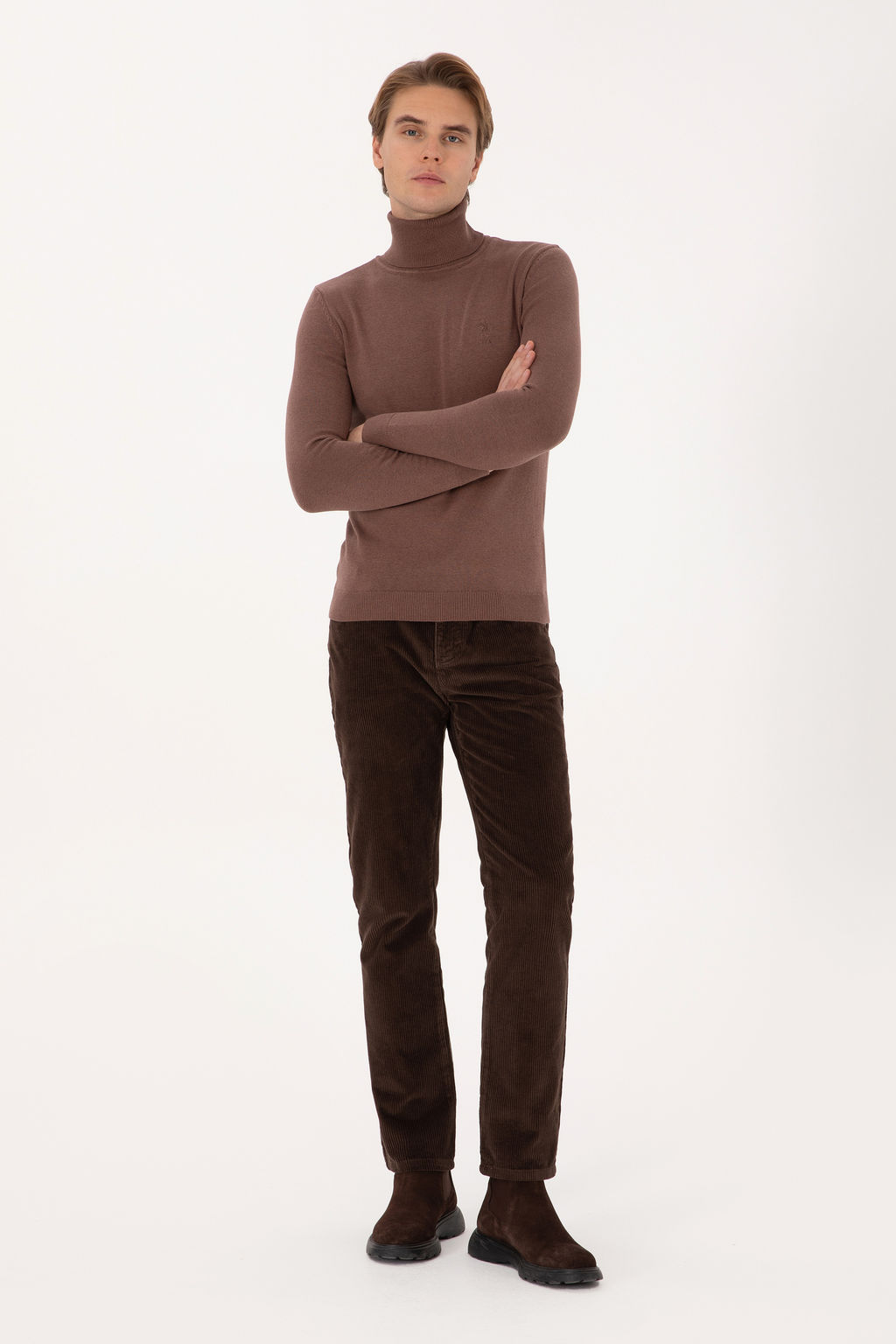 Erkek Vizon Melanj Basic Kazak - U.s. polo assn фото 11