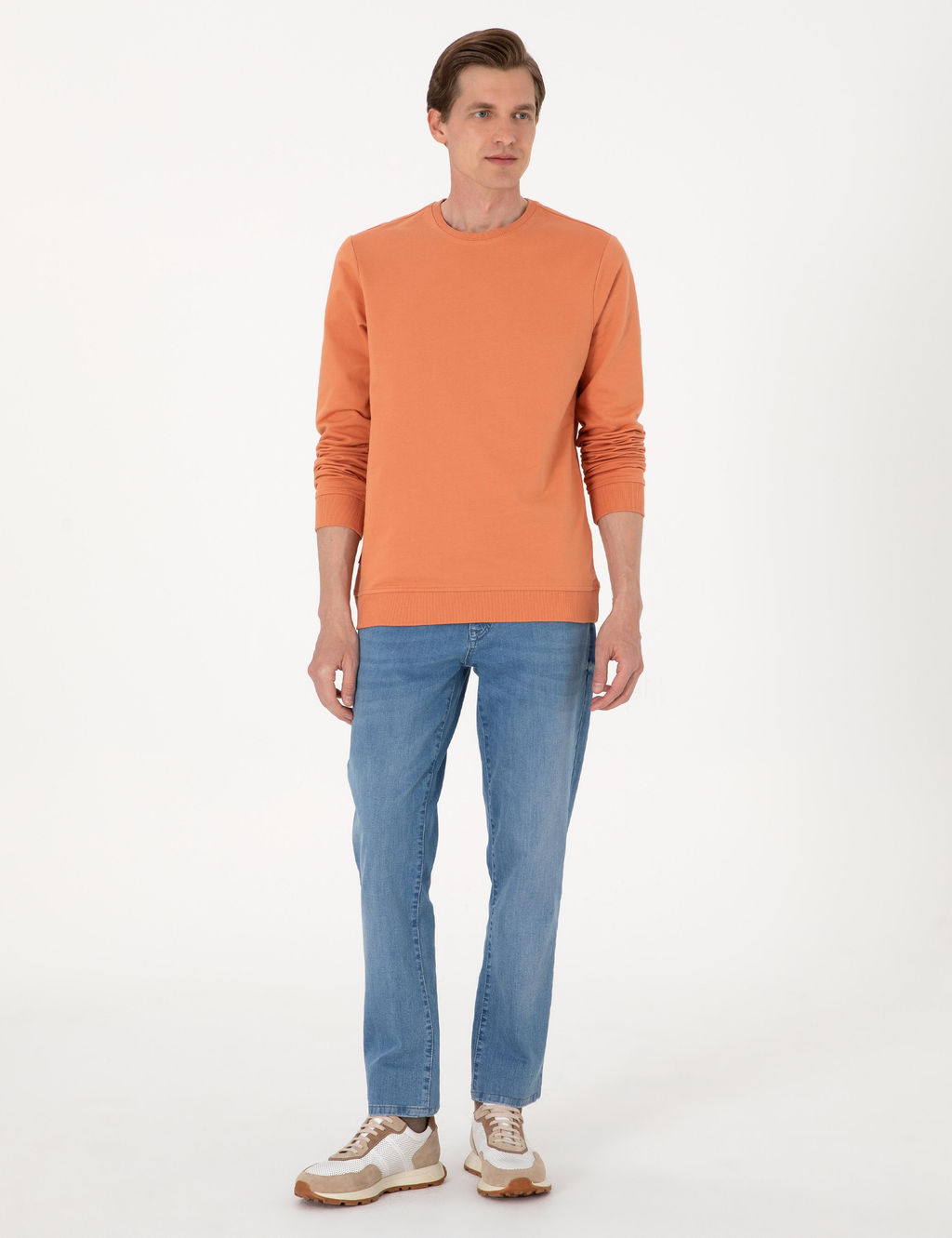 Somon 2 _plik Regular Fit Bisiklet Yaka Basic Sweatshirt - Pierre cardin фото 4