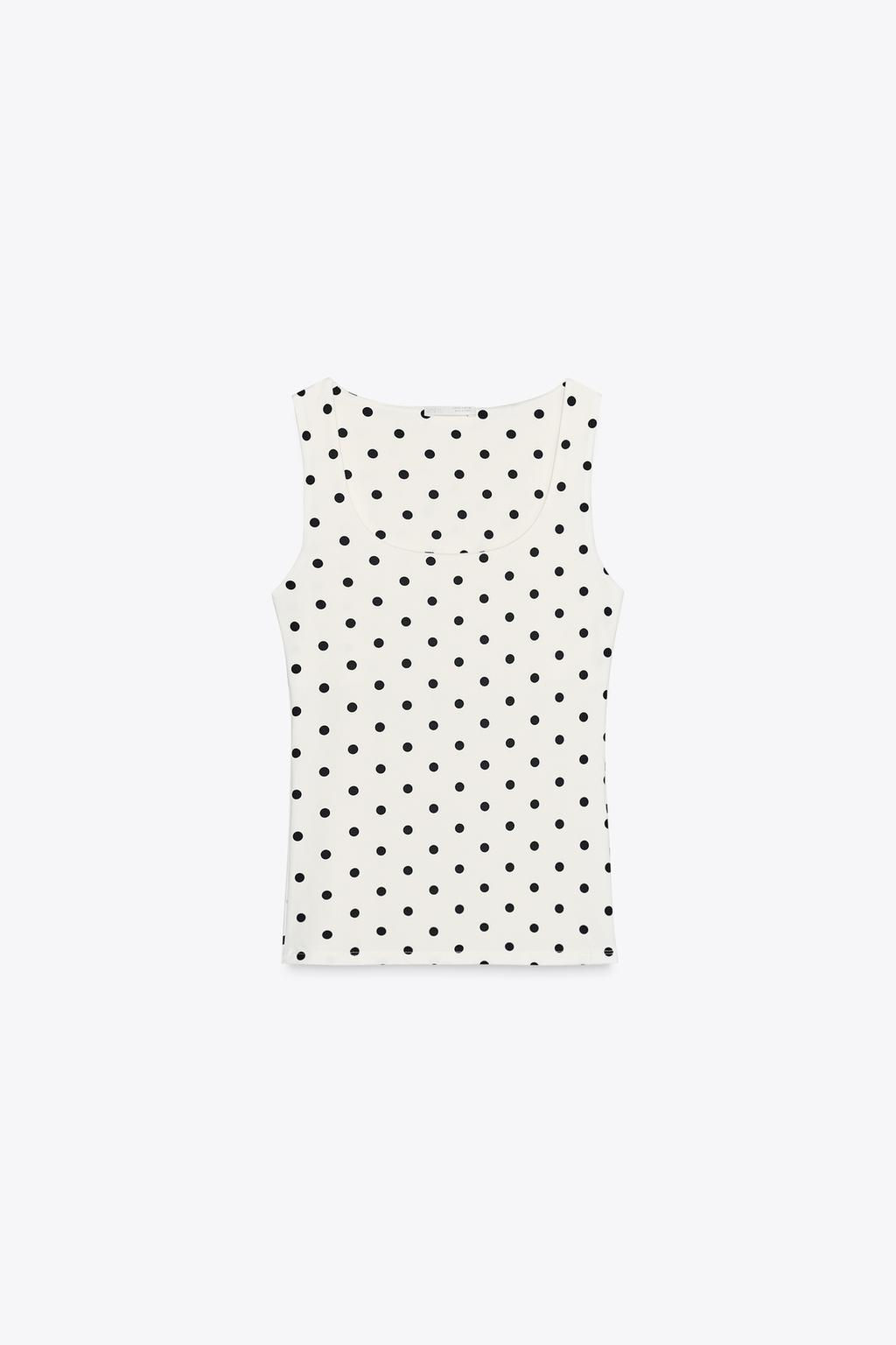 POLYAMIDE TOP WITH WIDE STRAPS - Zara фото 30