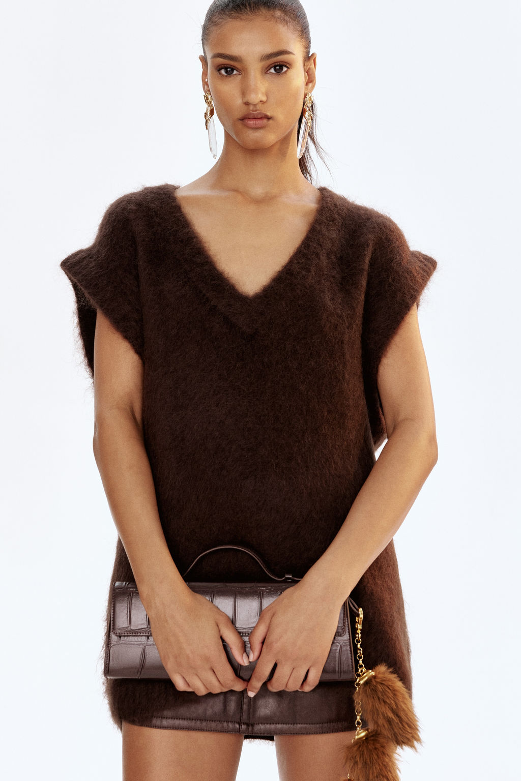 Su?ter sin mangas en mezcla de mohair - H&m фото 6