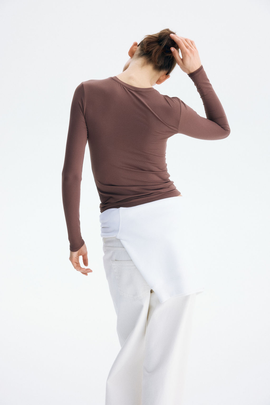 Camiseta de microfibra de manga larga - H&m фото 9
