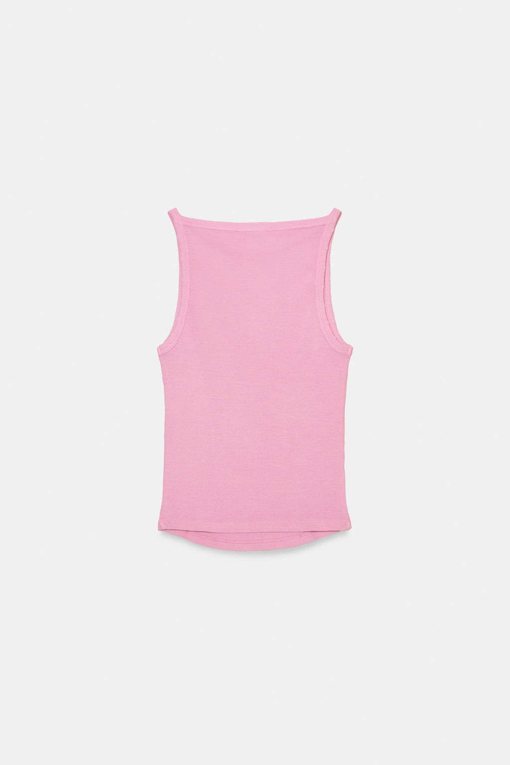 TOP HALTER RIB EFECTO LAVADO / Rosa - Zara фото 6