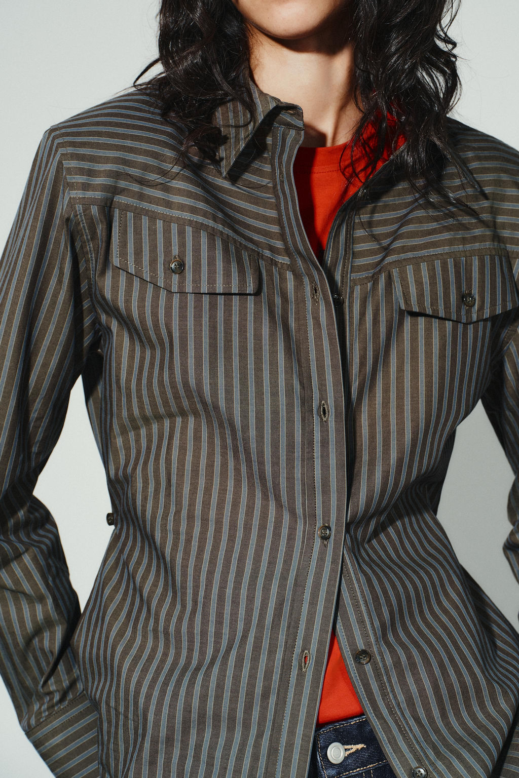 STRIPED POPLIN SHIRT - Zara фото 4