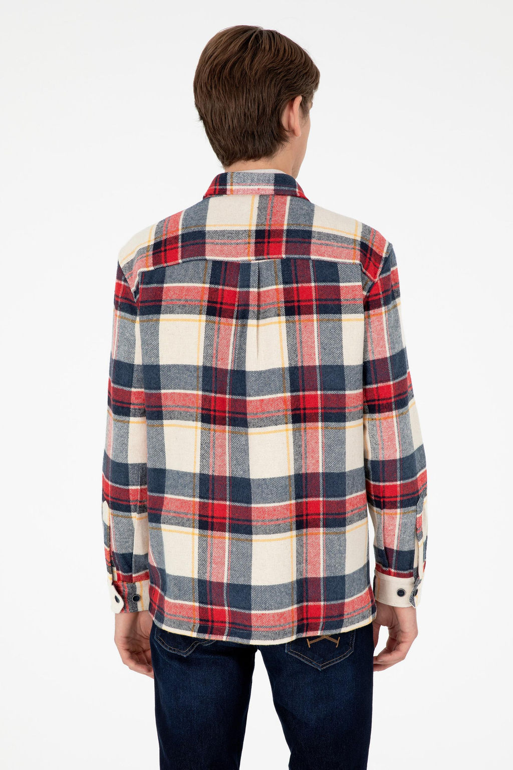 Мужская темно-синяя рубашка с длинным рукавом - U.s. polo assn фото 5