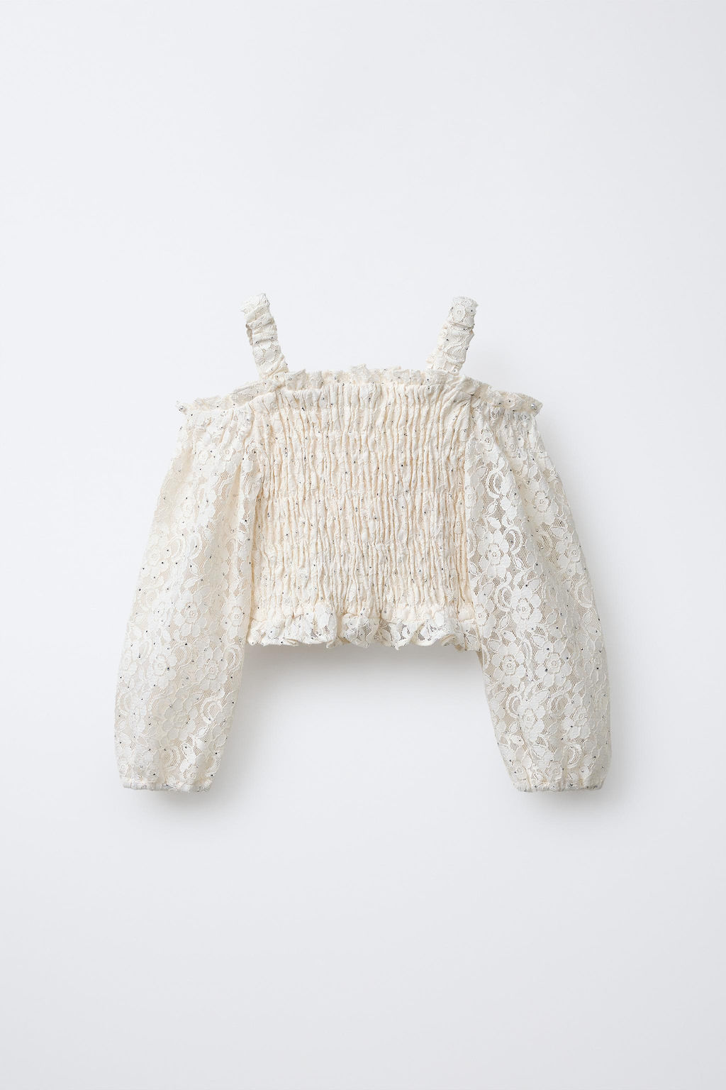 SHINY ELASTICATED TOP - Zara фото 2