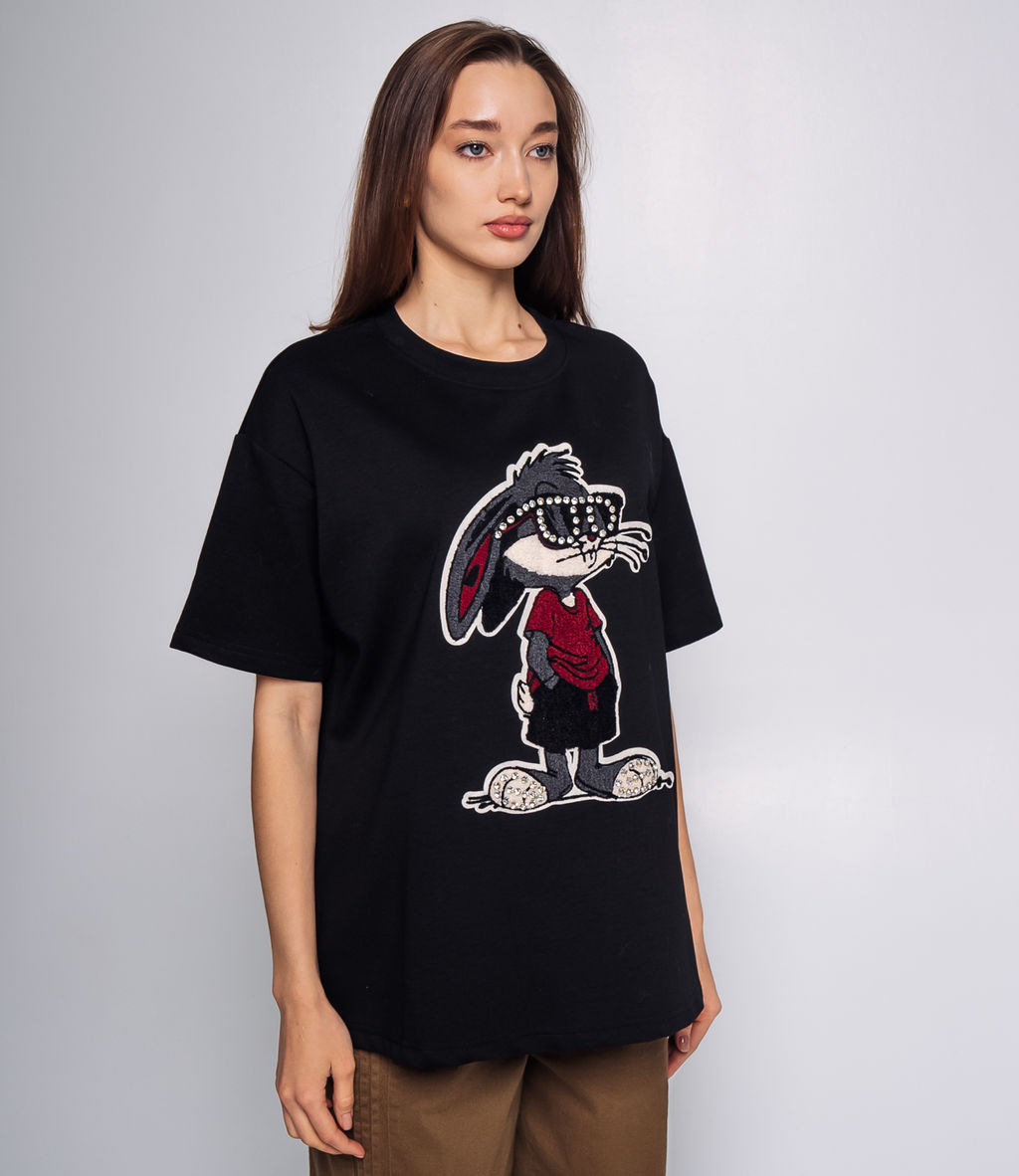 Футболка #КТ183 (2), чёрный - Dommod фото 2