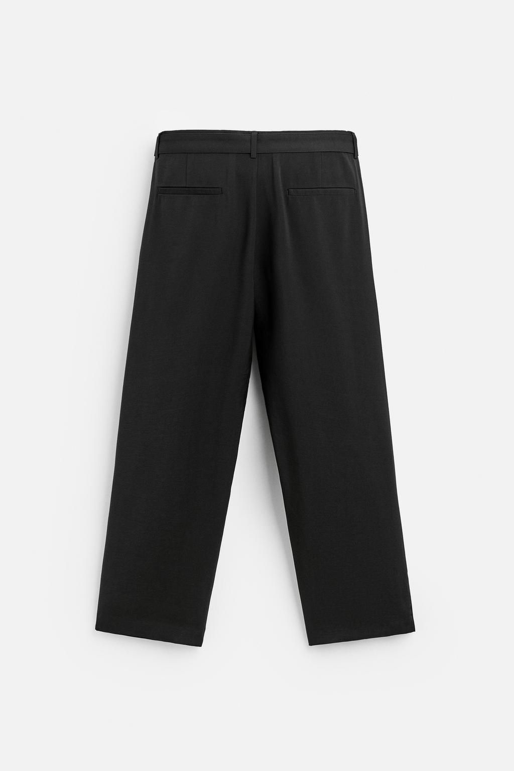 PLEATED TROUSERS WITH BELT - Zara фото 8