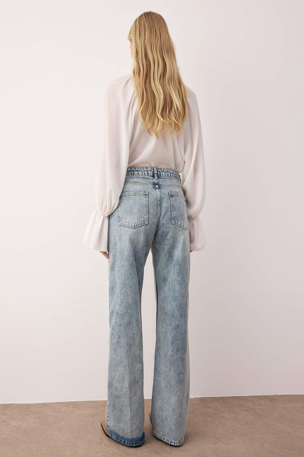 Mavi Yuksek Bel Bel Wide Leg Jeans TWOAW26JE00079 - Trendyolmilla фото 4