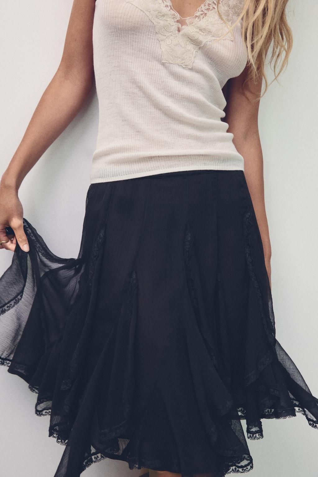 SKIRT WITH FRILLS - Zara фото 2