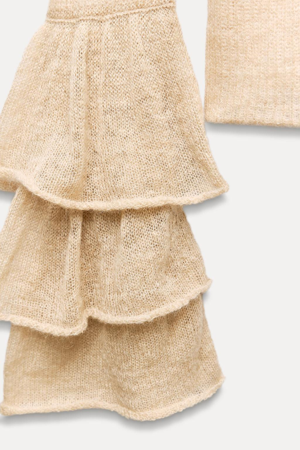 ALPACA AND WOOL FINE KNIT SWEATER - Zara фото 8
