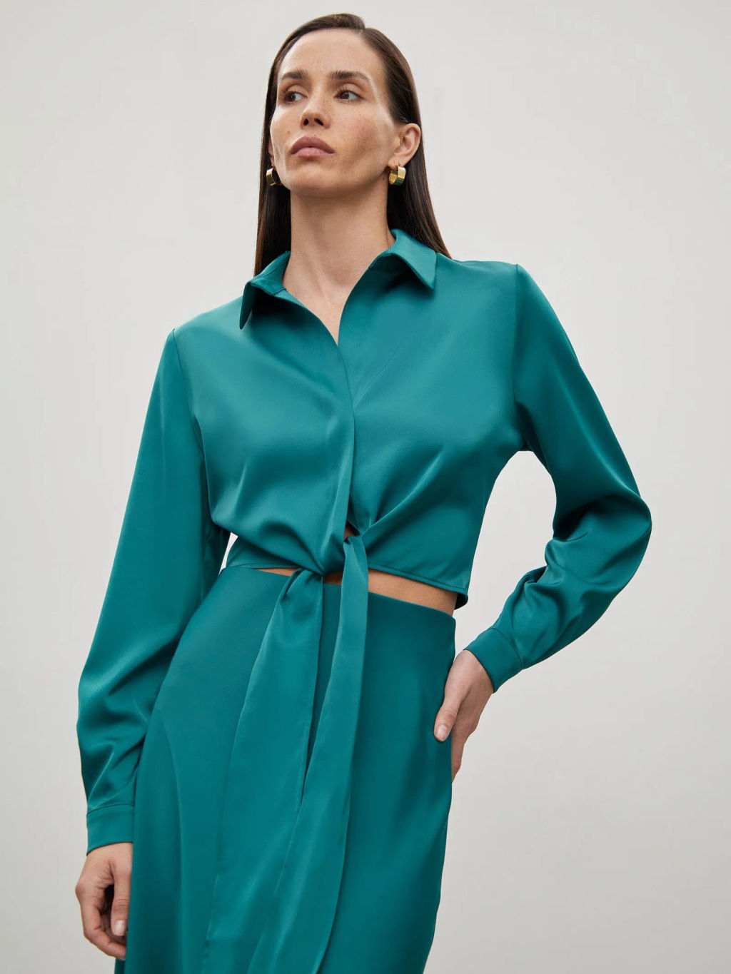 ЕМКА / Рубашка однотонная - Emka фото 2