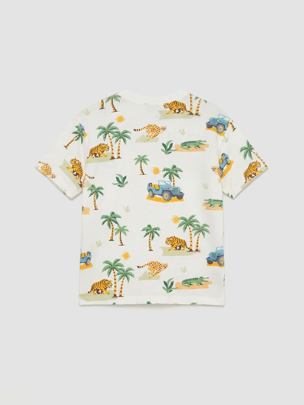 Bisiklet Yaka Bask?l? Erkek ?ocuk Ti??rt