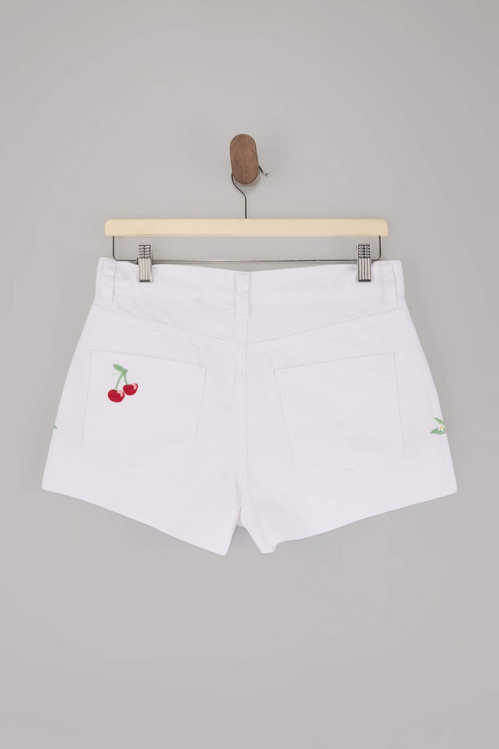 Beyaz Denim Super Mini Nak?sl? 100% Pamuk Plaj Sort TBESS26SR00006