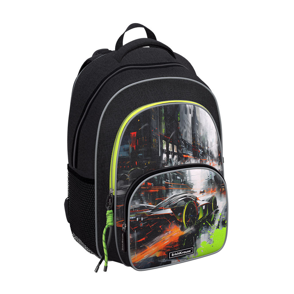 Цена за 1 шт. Ученический рюкзак с грудной перемычкой ErichKrause ErgoLine® 17L Adrenaline Speed