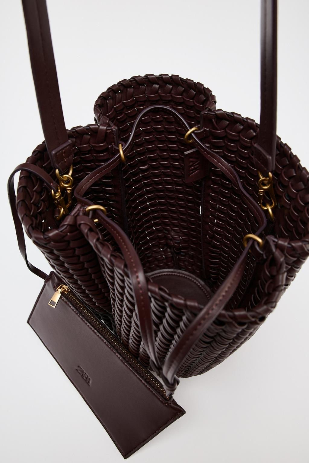 BRAIDED BUCKET BAG - Zara фото 5