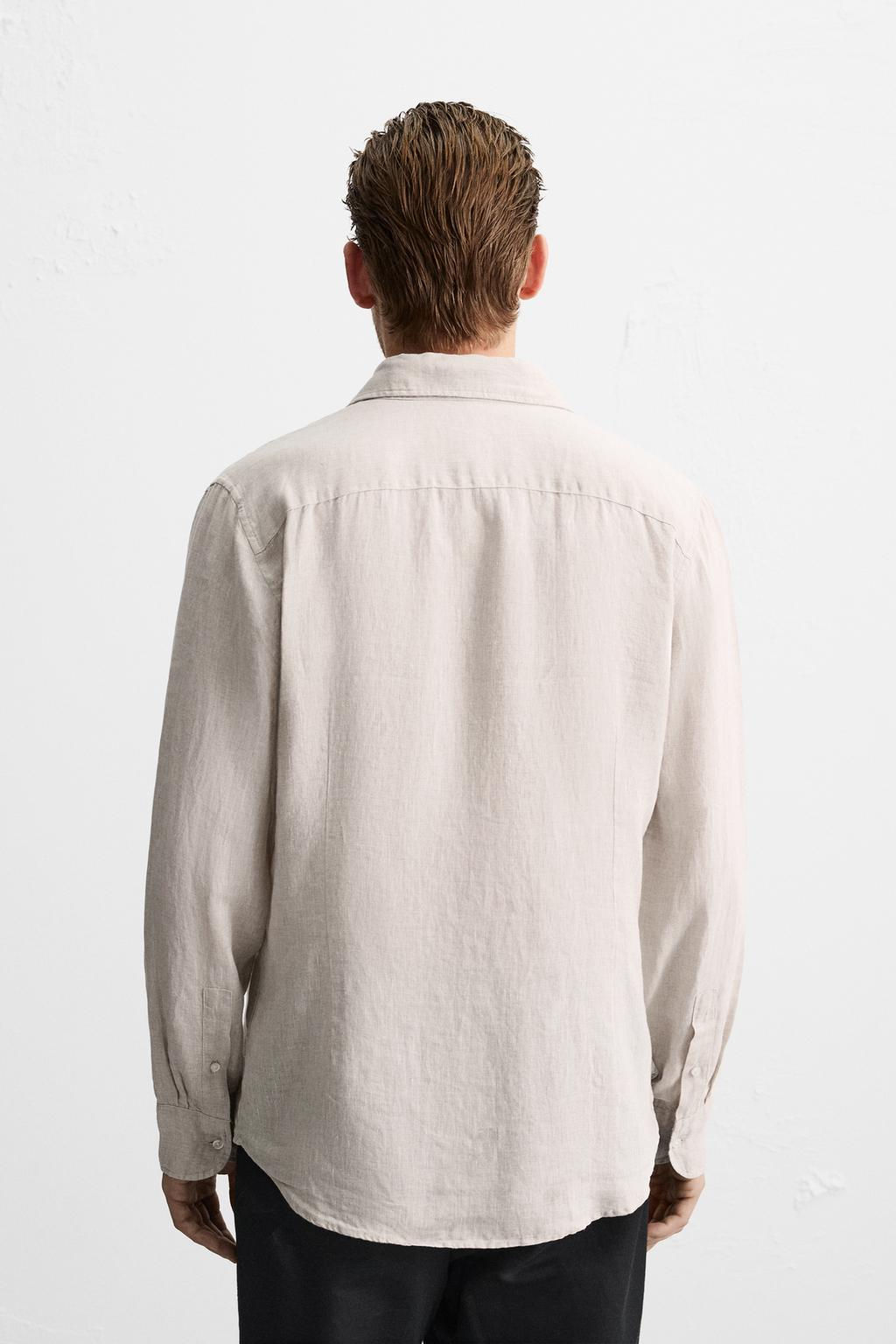 100% LINEN SHIRT - Zara фото 28