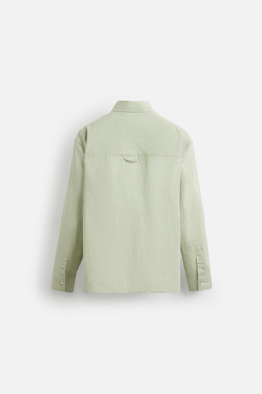 TEXTURED STRIPE SHIRT - Zara фото 8
