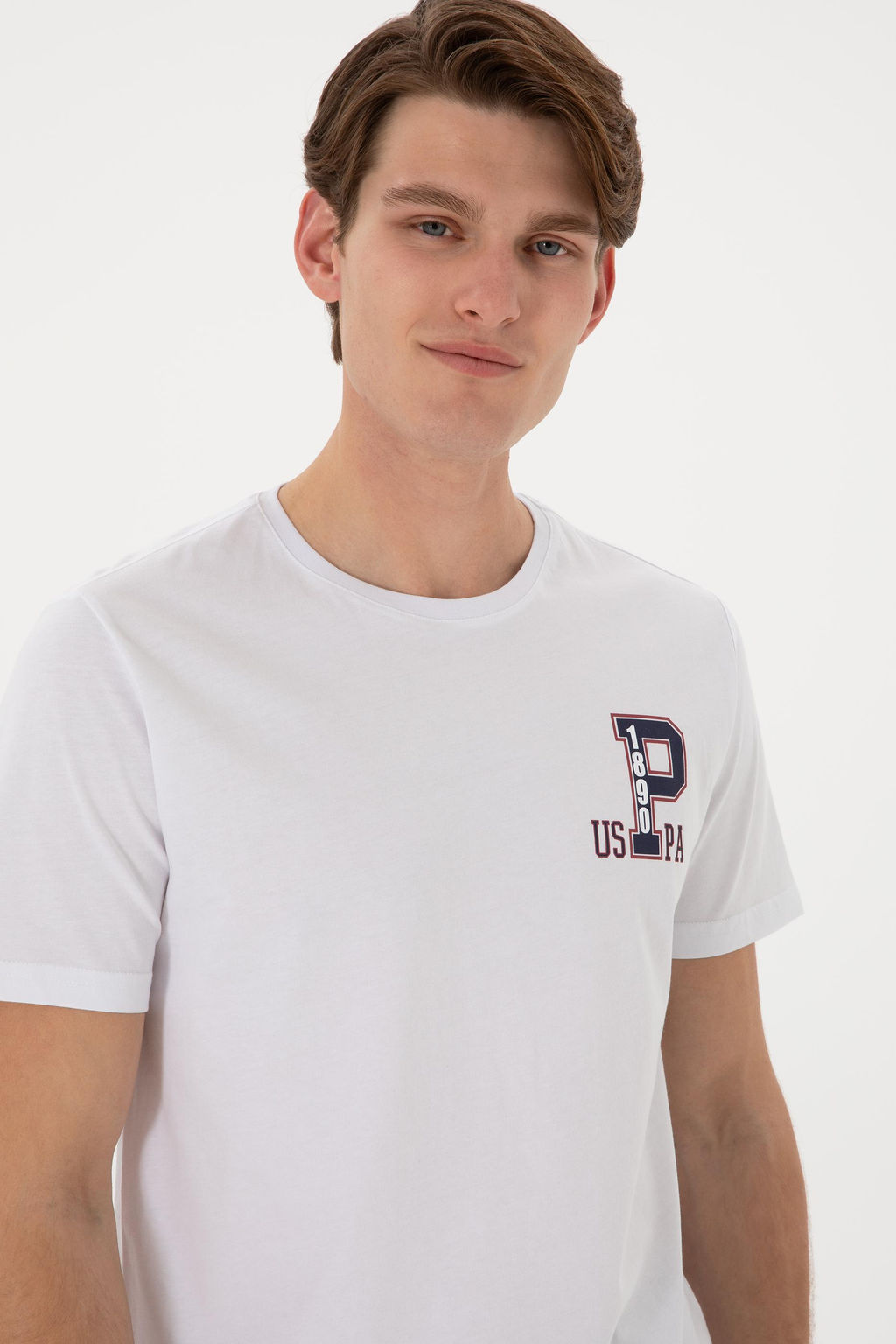 Erkek Bisiklet Yaka Beyaz Ti__rt Sepette S_rpriz _ndirim - U.s. polo assn фото 2