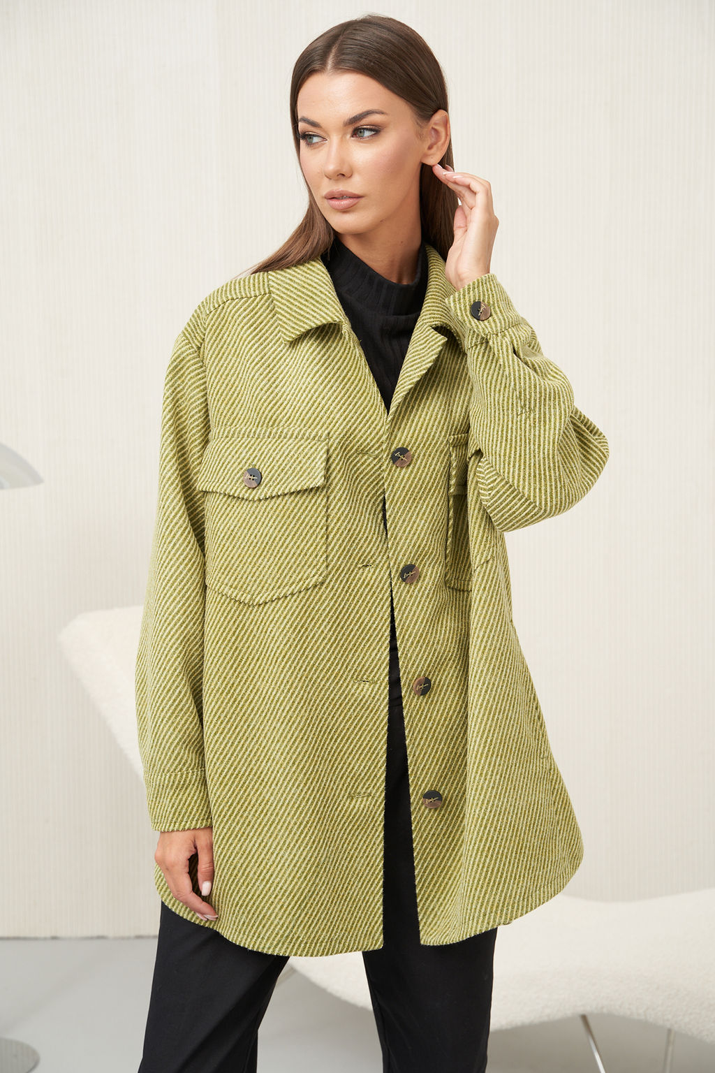 Рубашка 4621 салат - Fantazia mod фото 2