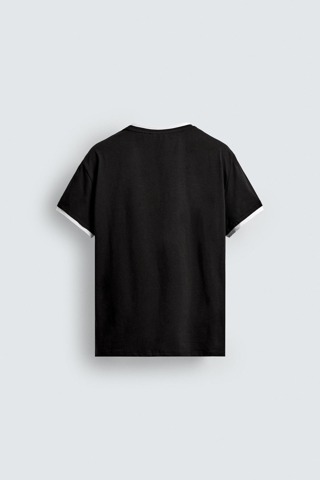 T-SHIRT WITH CONTRAST TRIMS - Zara фото 8