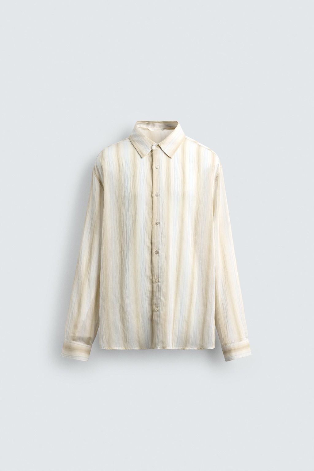 STRIPED FLOWING SHIRT - Zara фото 8