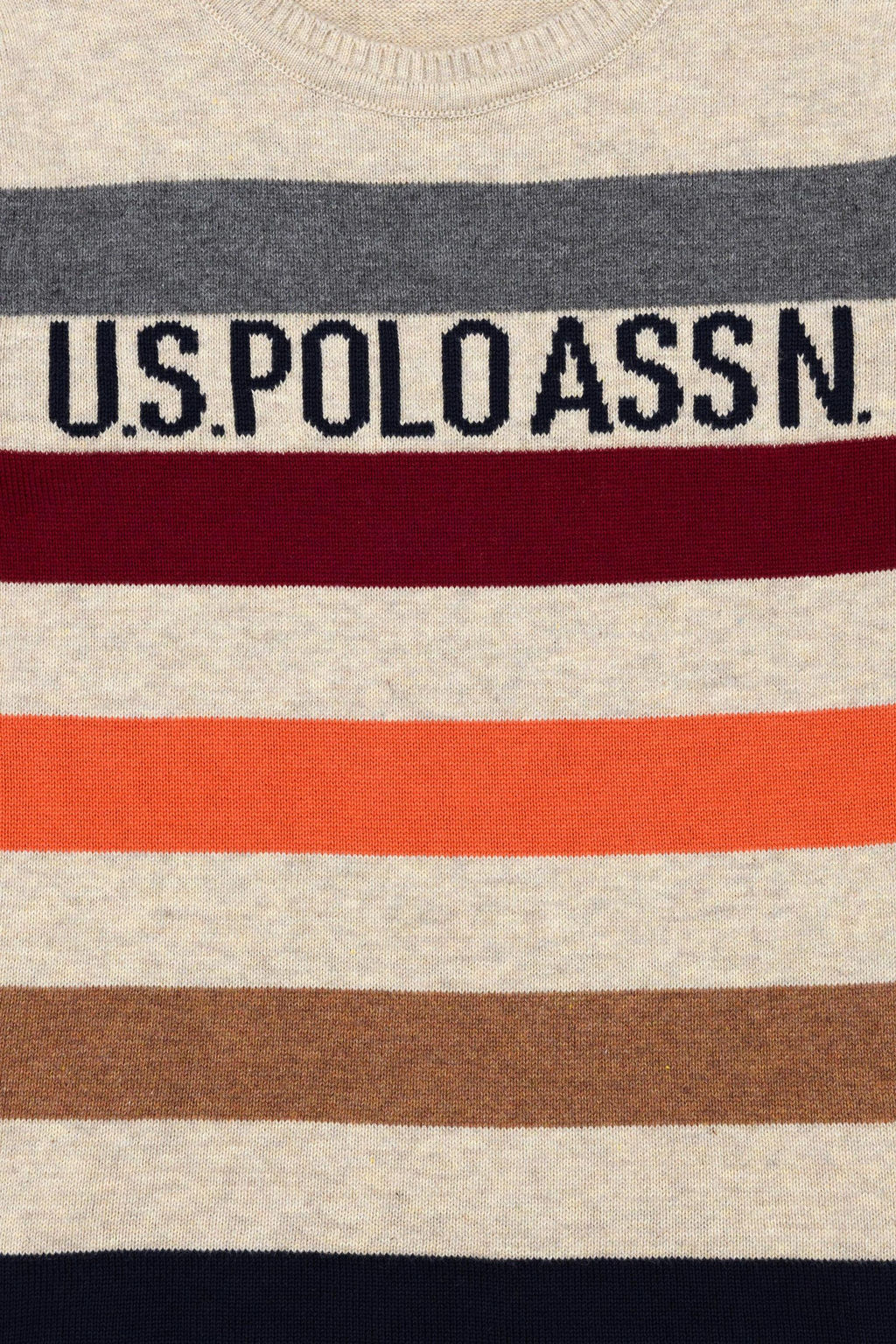 Свитер U.S. Polo Assn для мальчиков из хлопка меланж  фото 4