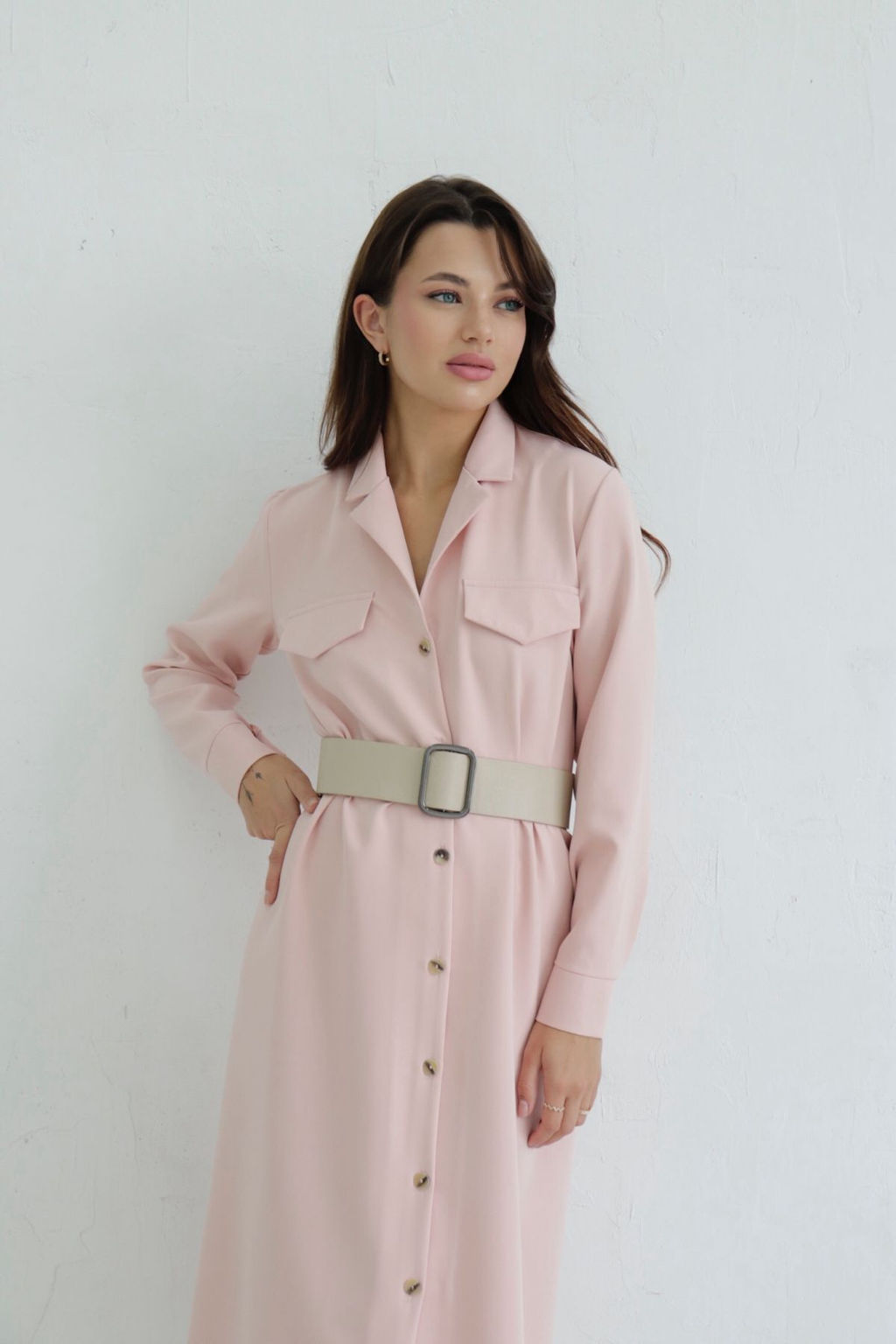 Платье-рубашка с английским воротником - Martichelli фото 371