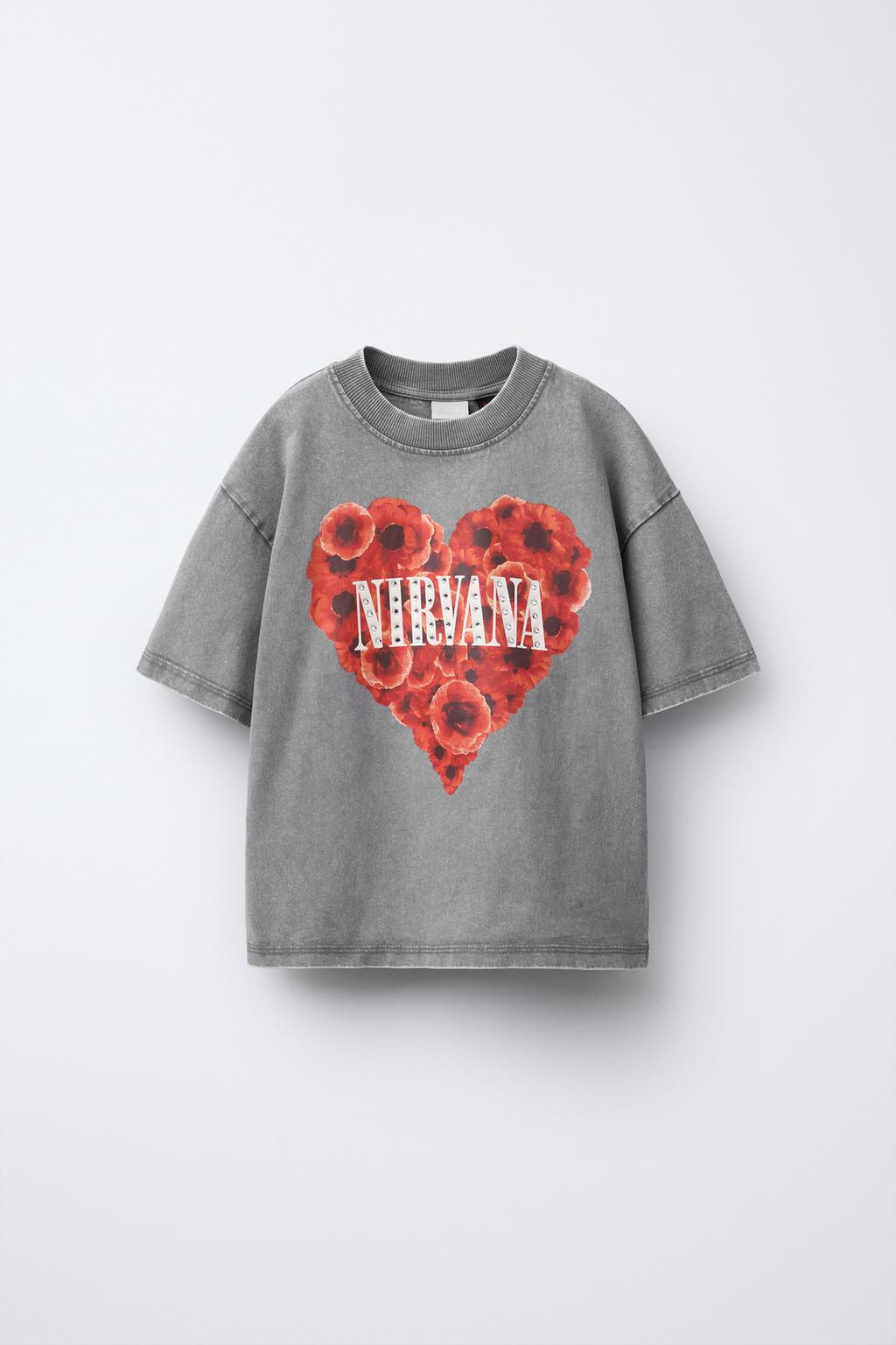 NIRVANA® RHINESTONE T-SHIRT - Zara фото 2