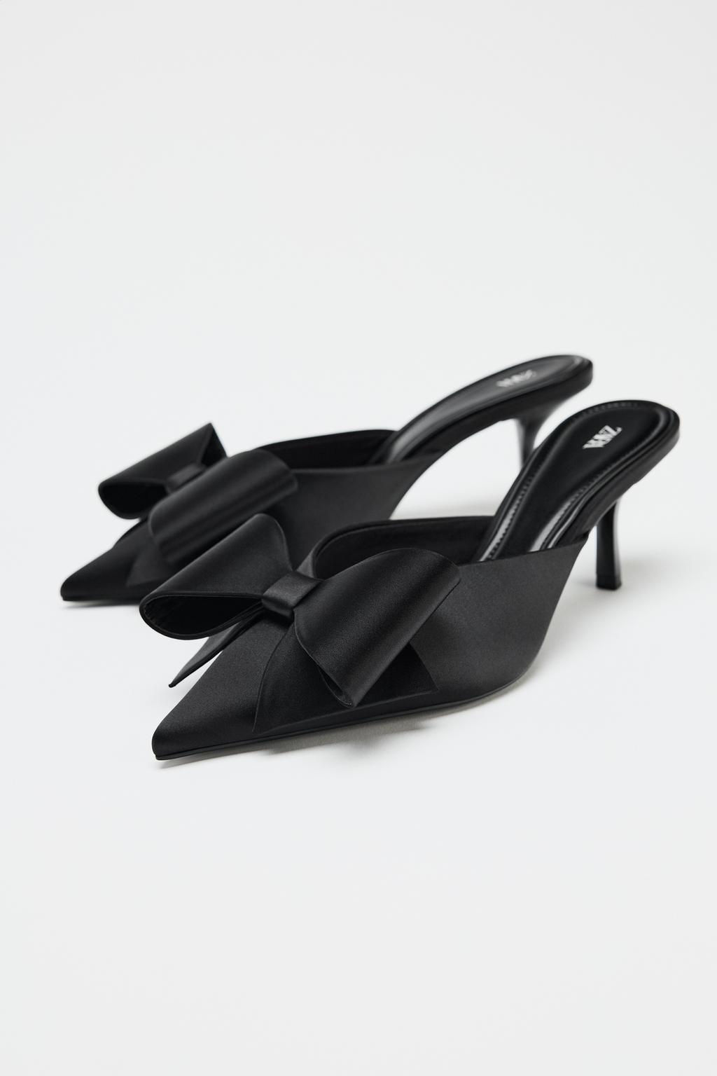 BOW HIGH-HEEL MULES - Zara фото 2
