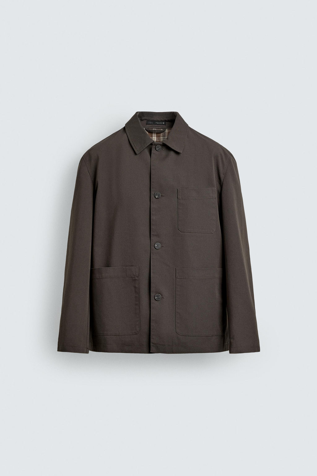 SOBRECAMISA CANVAS FORRO CONTRASTE / Vis?n - Zara фото 8