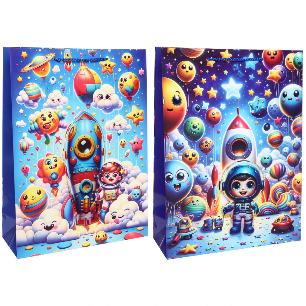 Пакет подарочный "Другая планета" 31*42*12 см