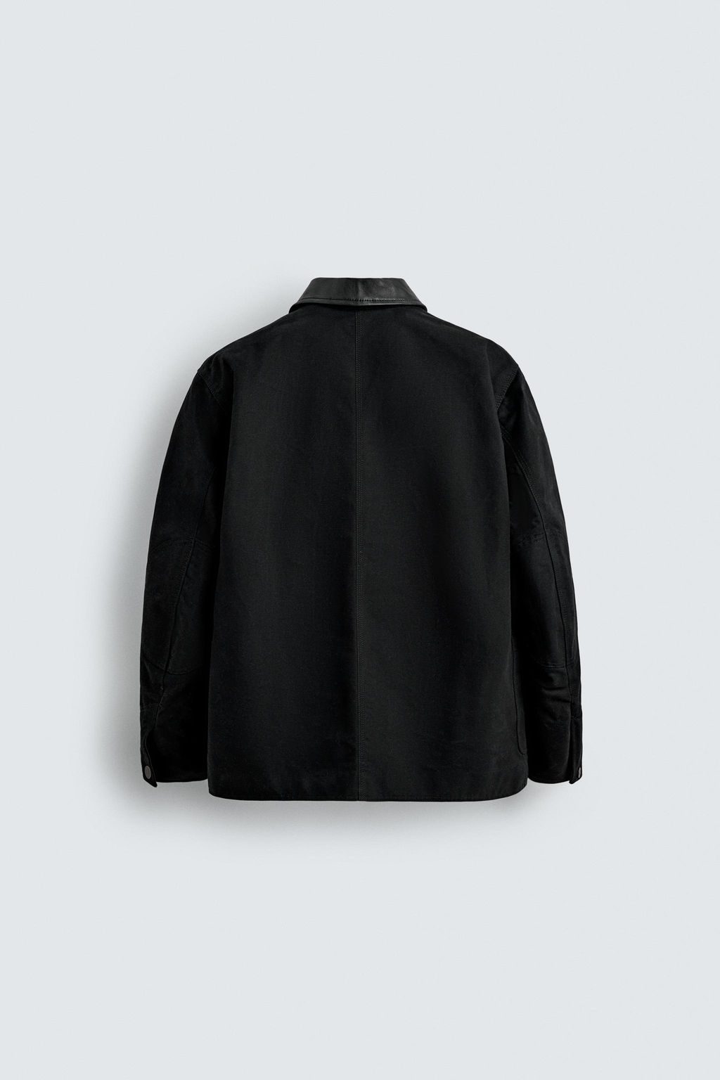 LEATHER COMBINATION JACKET AARON LEVINE X ZARA  фото 18