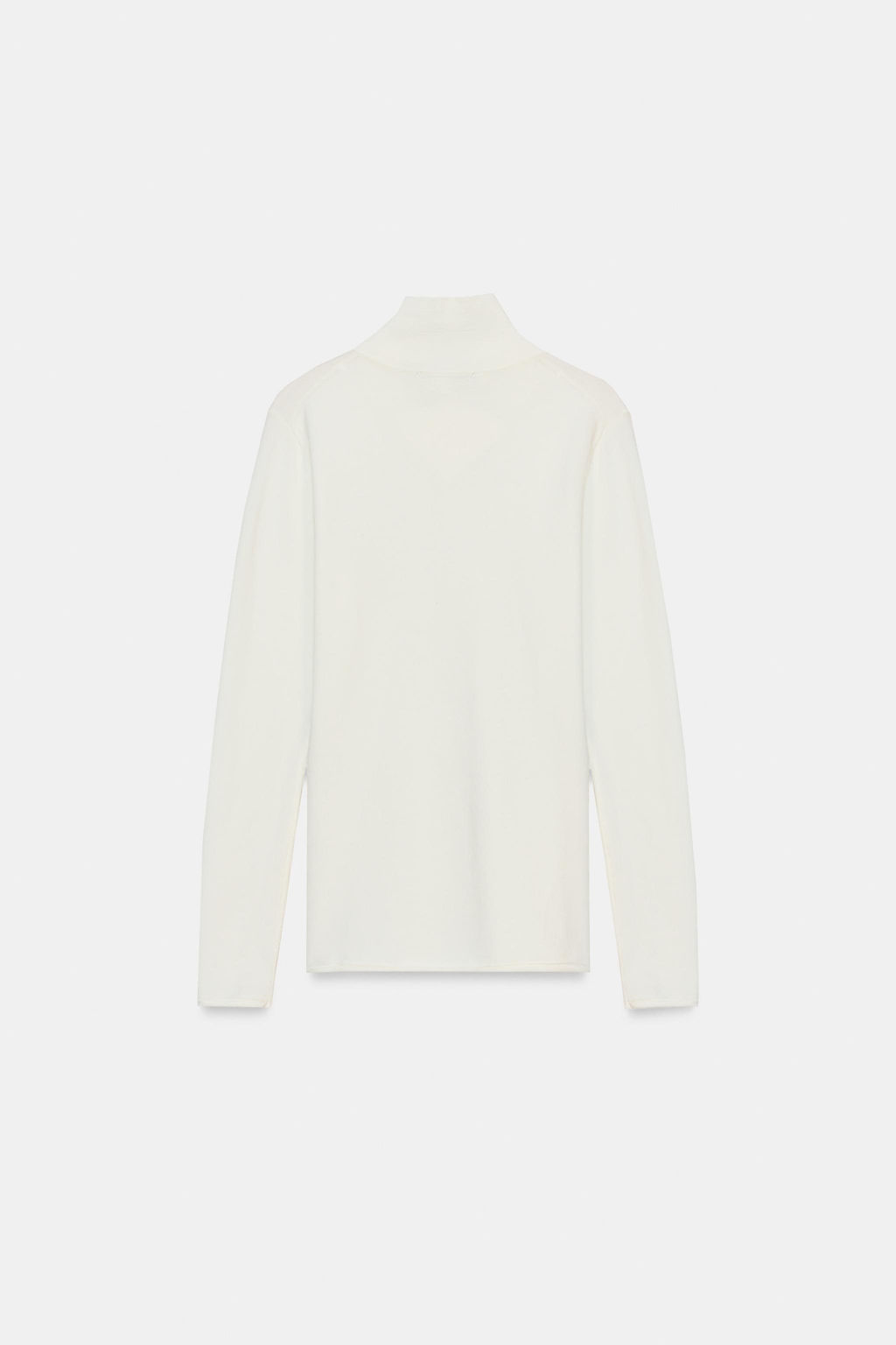 WOOL BLEND CROSS-OVER HIGH NECK JUMPER - Zara фото 5