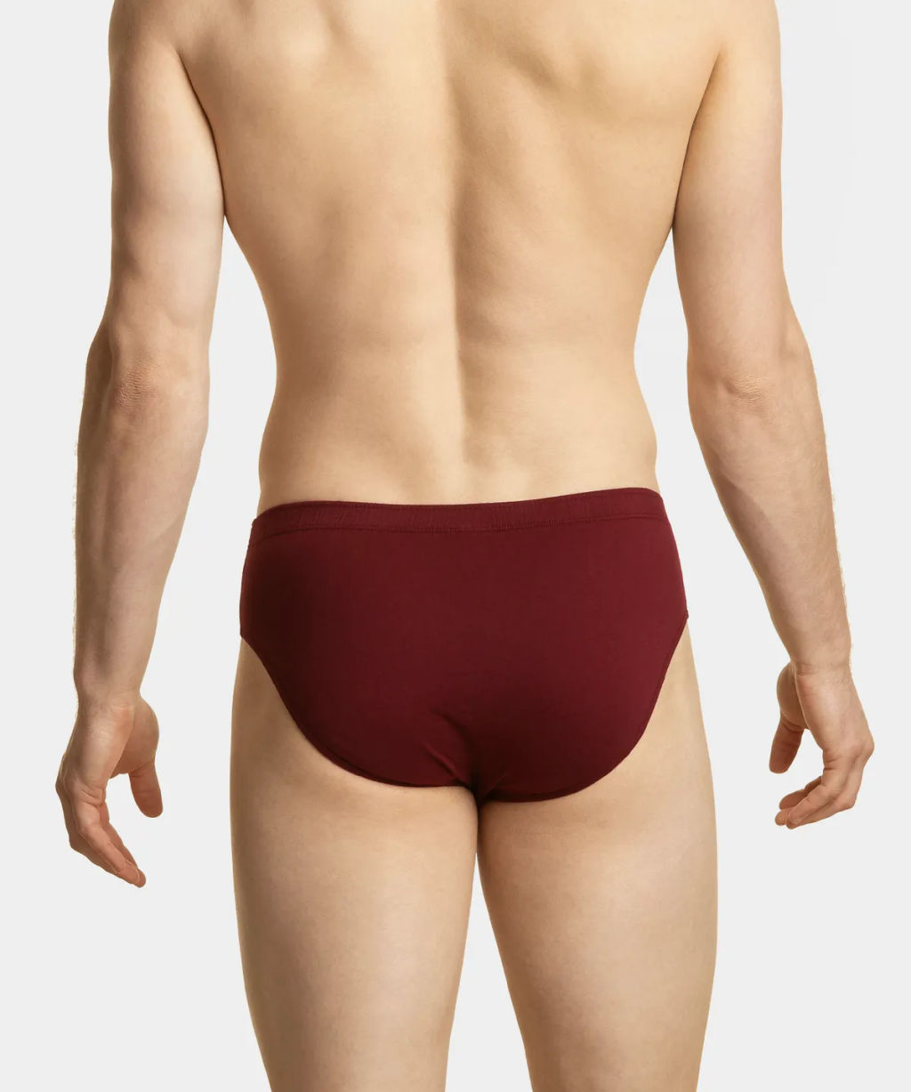 ATLANTIC 5SMP-003/02 Трусы классика Solid - набор 5 шт. темно-синий + винный + изумрудный + темно-голубой + темно-синий  фото 3