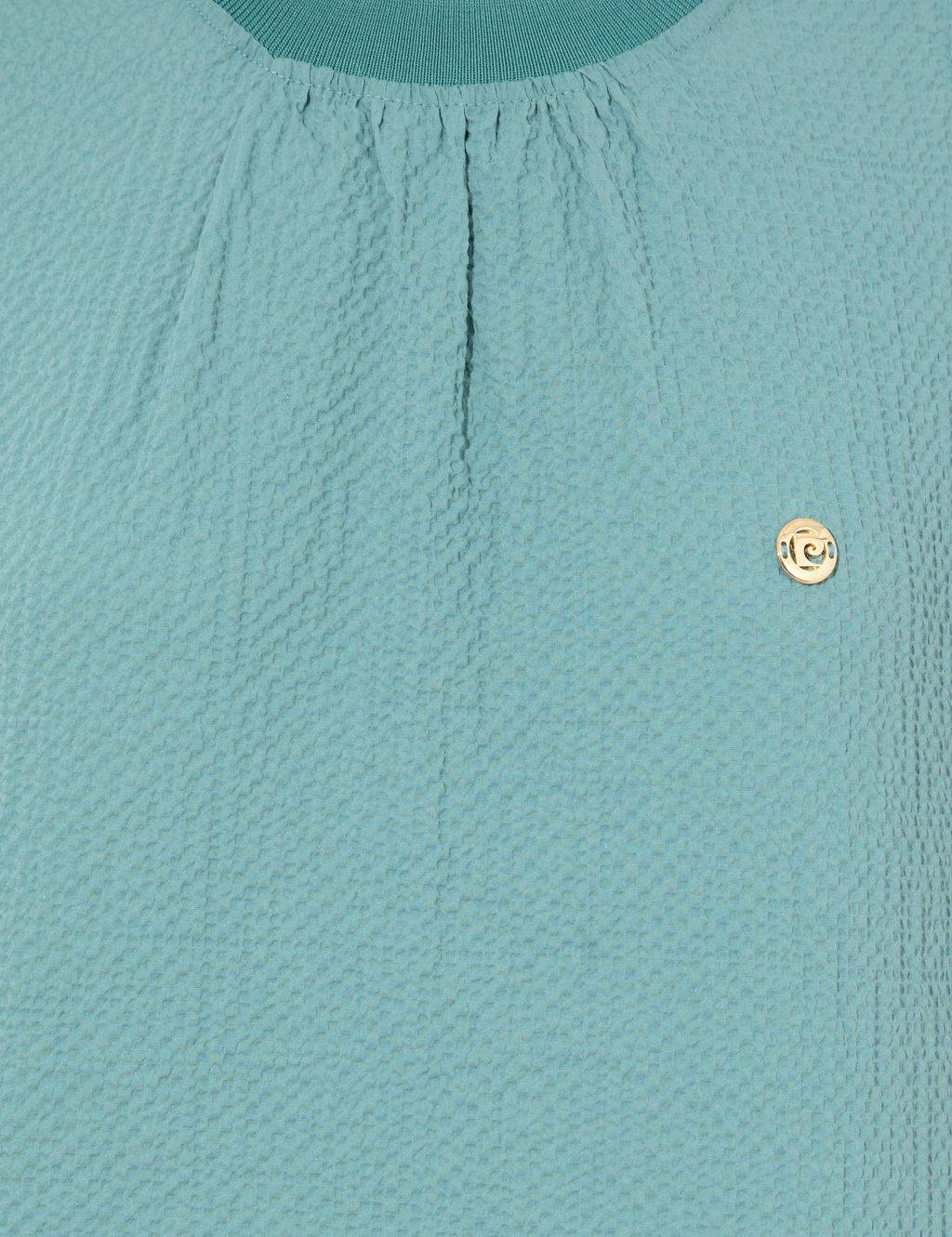 Koyu Mint Comfort Fit Kolsuz Bluz - Pierre cardin фото 6