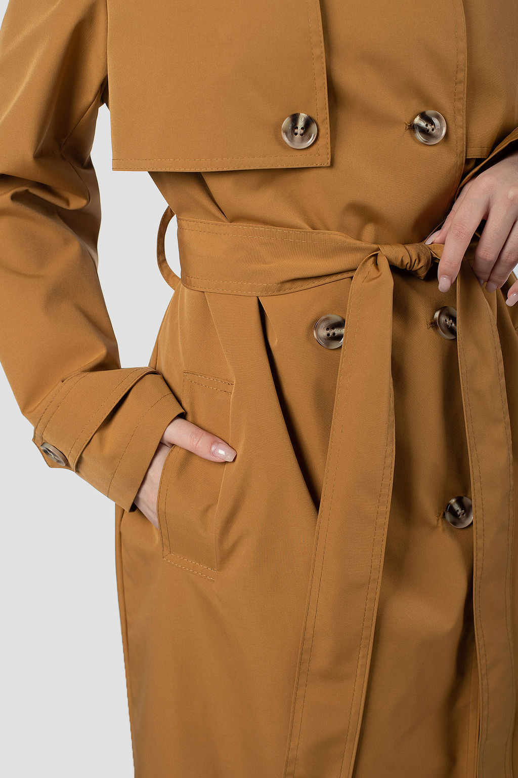 03-3379 Плащ женский (пояс) - El podio фото 6