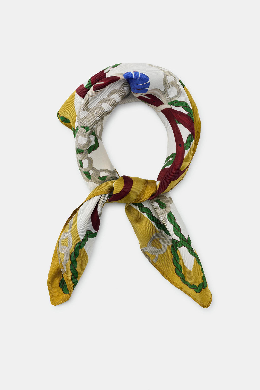 100% SILK PRINTED SCARF - Zara фото 7