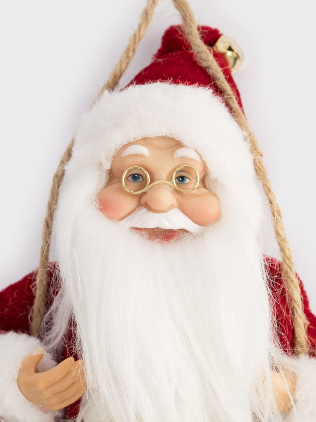 Изделие декоративное, 23 см, подвесное, полиэстер, Санта на качелях, New year - Anna lafarg фото 5