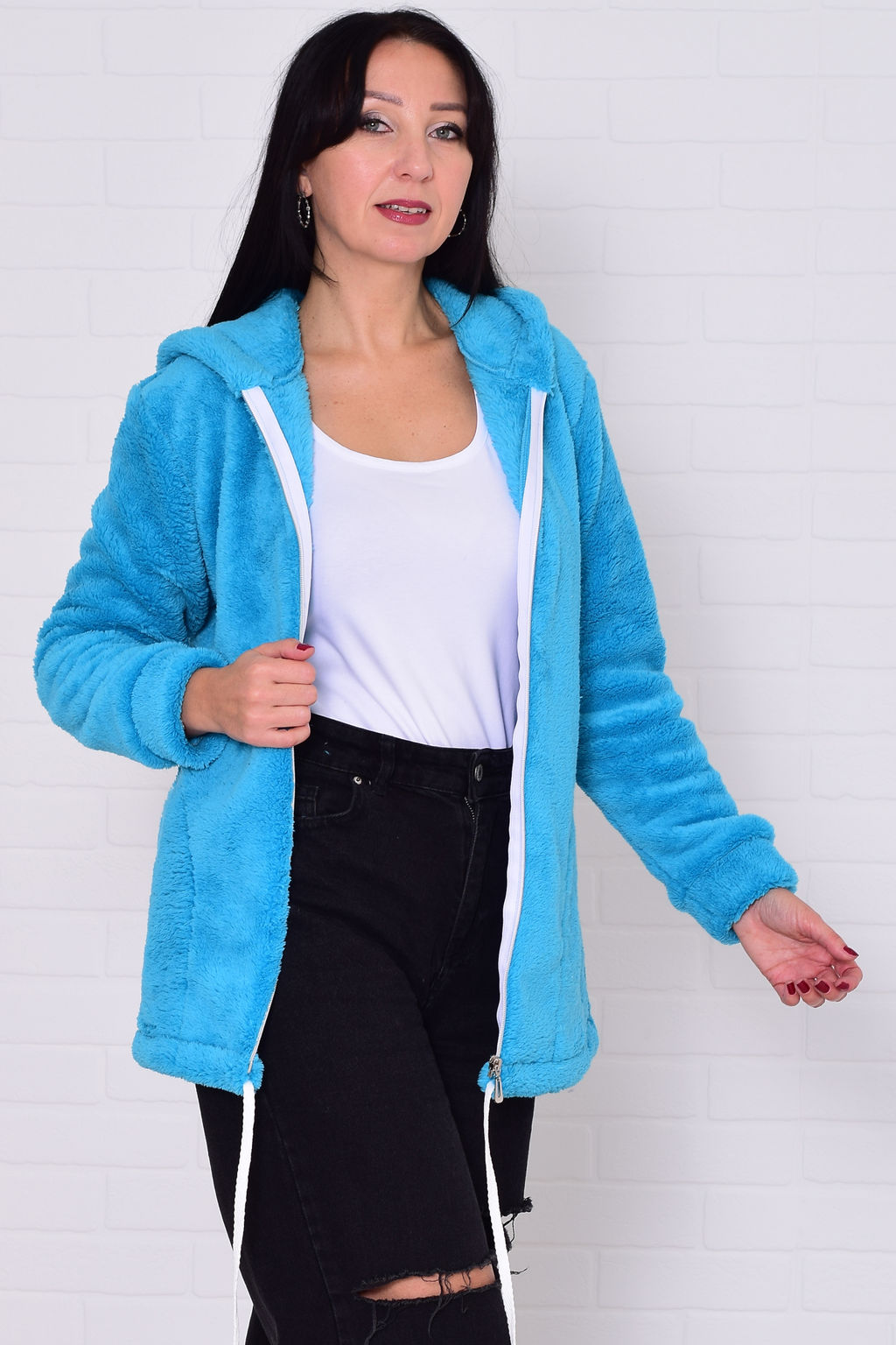 Толстовка женская 6-204 из велсофта - Новое кимоно фото 13