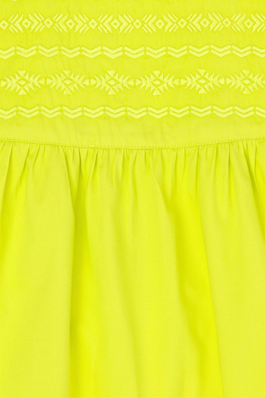Неоново-желтое тканое платье для девочки - U.s. polo assn фото 3
