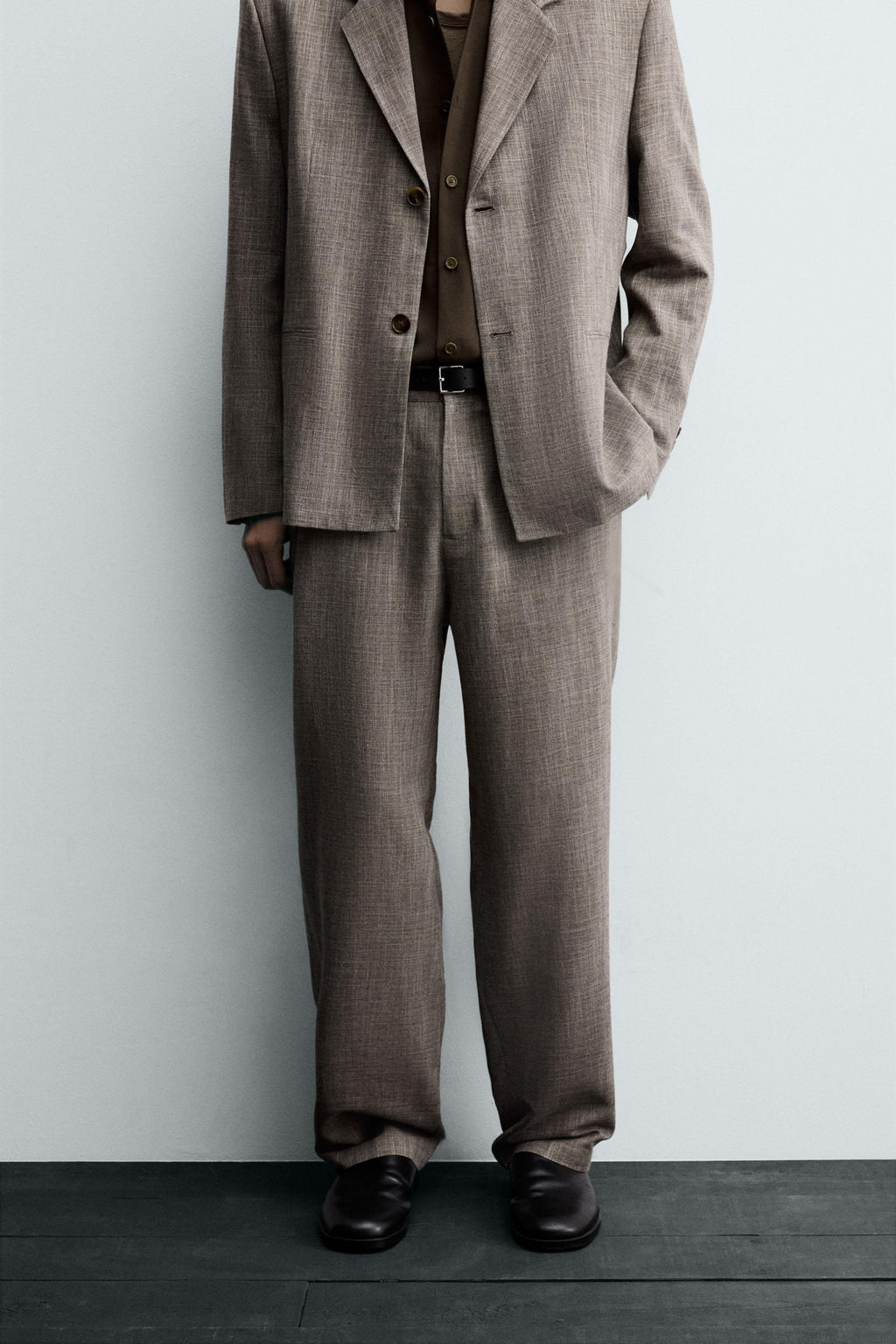 TEXTURED SUIT TROUSERS - Zara фото 2
